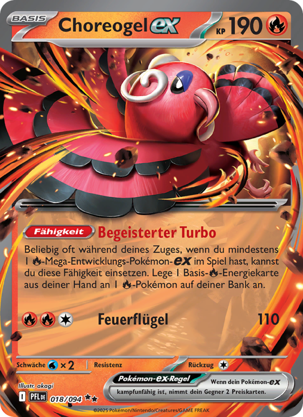 Choreogel-ex 018 — Phantasmal Flames (German Pokémon TCG card)