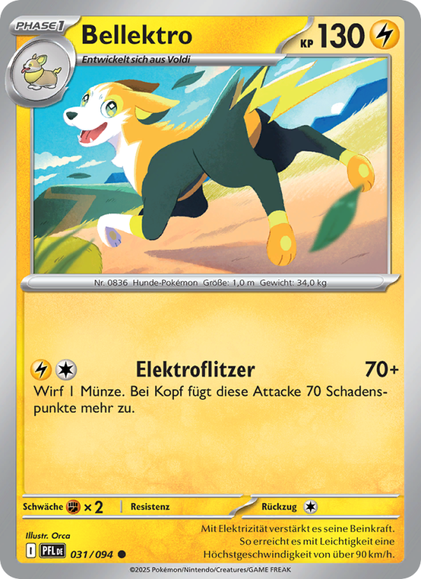 Bellektro 031 — Phantasmal Flames (German Pokémon TCG card)