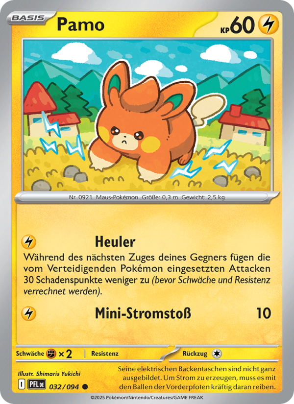 Pamo 032 — Phantasmal Flames (German Pokémon TCG card)