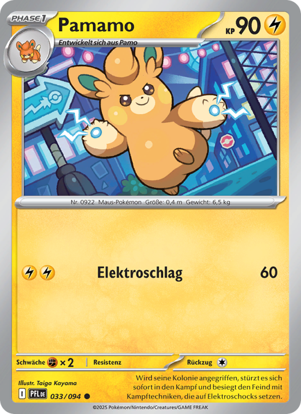 Pamamo 033 — Phantasmal Flames (German Pokémon TCG card)