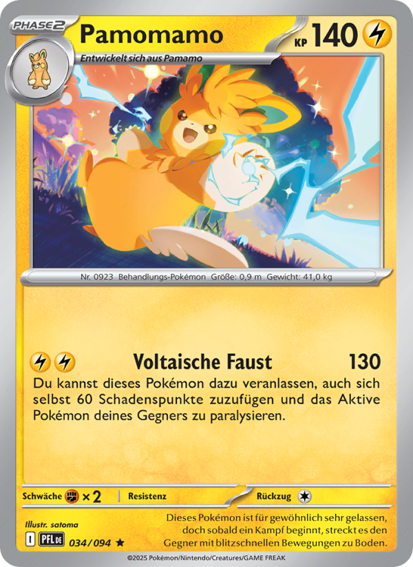 Pamomamo 034 — Phantasmal Flames (German Pokémon TCG card)