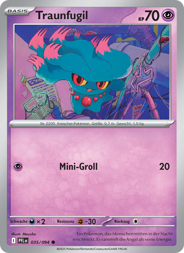 Traunfugil 035 — Phantasmal Flames (German Pokémon TCG card)