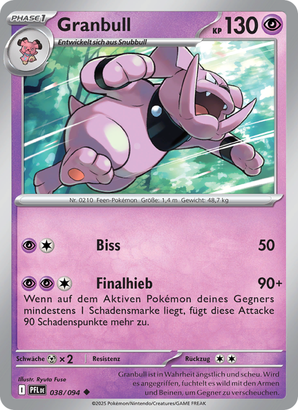 Granbull 038 — Phantasmal Flames (German Pokémon TCG card)