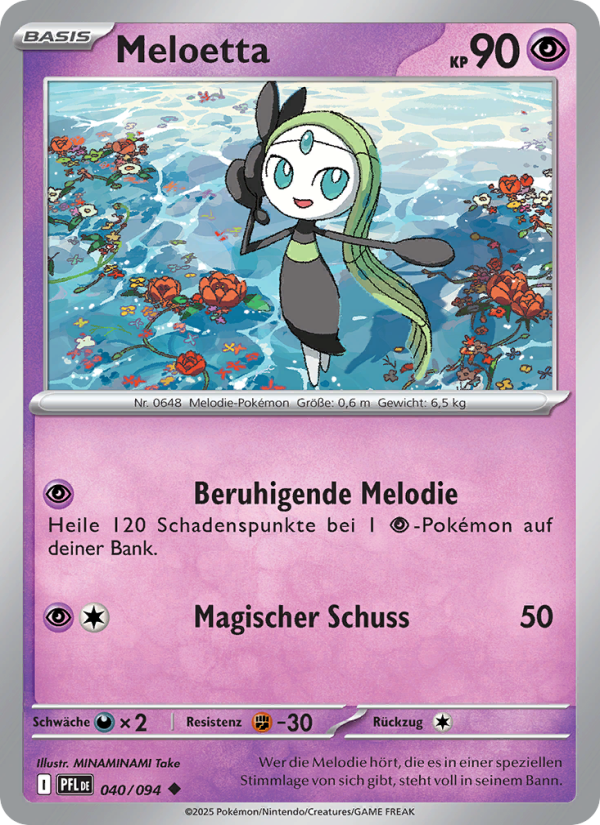 Meloetta 040 — Phantasmal Flames (German Pokémon TCG card)