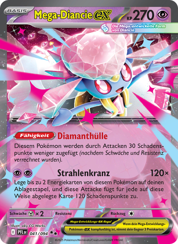 Mega-Diancie-ex 041 — Phantasmal Flames (German Pokémon TCG card)