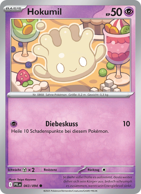 Hokumil 043 — Phantasmal Flames (German Pokémon TCG card)