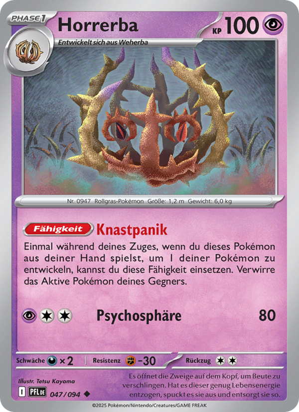 Horrerba 047 — Phantasmal Flames (German Pokémon TCG card)