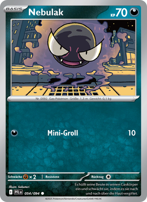 Nebulak 054 — Phantasmal Flames (German Pokémon TCG card)