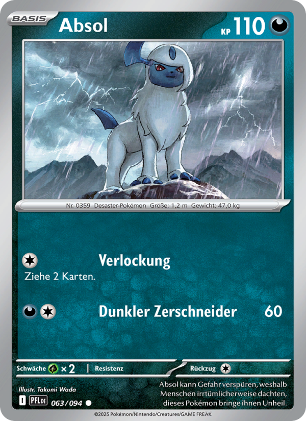 Absol 063 — Phantasmal Flames (German Pokémon TCG card)