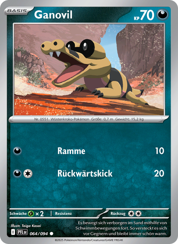 Ganovil 064 — Phantasmal Flames (German Pokémon TCG card)
