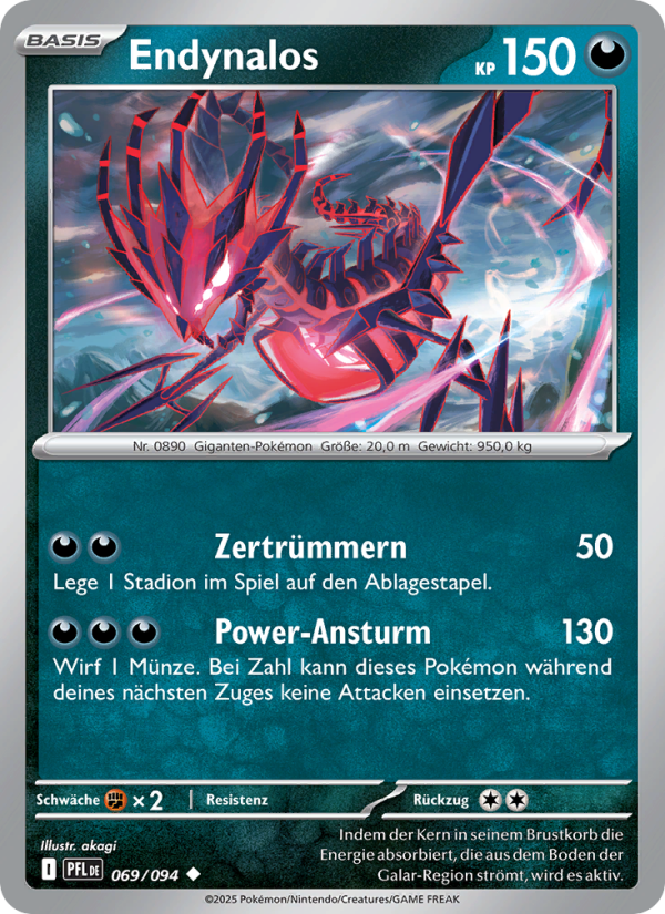 Endynalos 069 — Phantasmal Flames (German Pokémon TCG card)