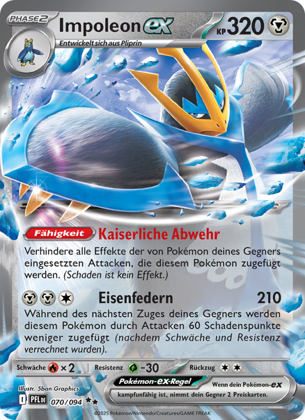 Impoleon-ex 070 — Phantasmal Flames (German Pokémon TCG card)