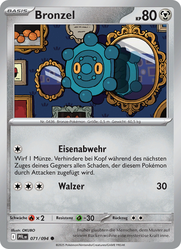 Bronzel 071 — Phantasmal Flames (German Pokémon TCG card)