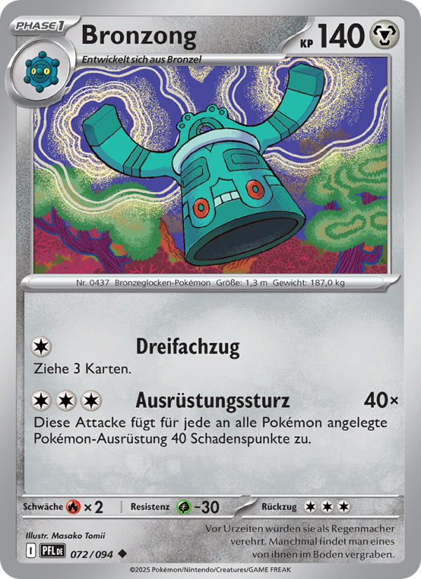 Bronzong 072 — Phantasmal Flames (German Pokémon TCG card)