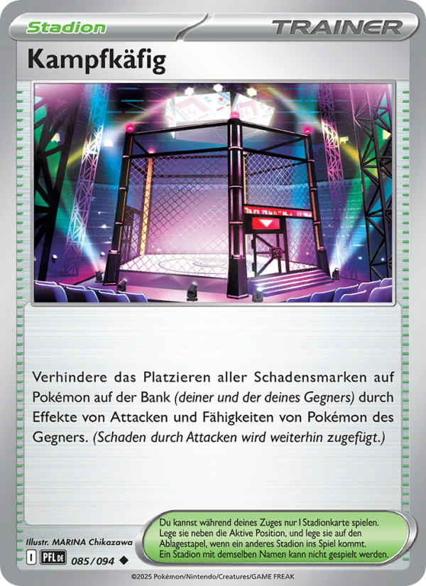 Kampfkäfig 085 — Phantasmal Flames (German Pokémon TCG card)