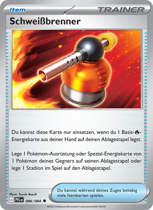 Schweißbrenner 086 — Phantasmal Flames (German Pokémon TCG card)
