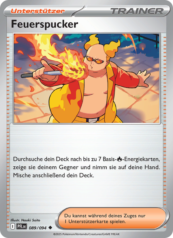 Feuerspucker 089 — Phantasmal Flames (German Pokémon TCG card)