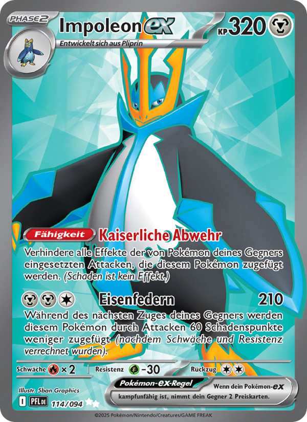 Impoleon-ex 114 — Phantasmal Flames (German Pokémon TCG card)