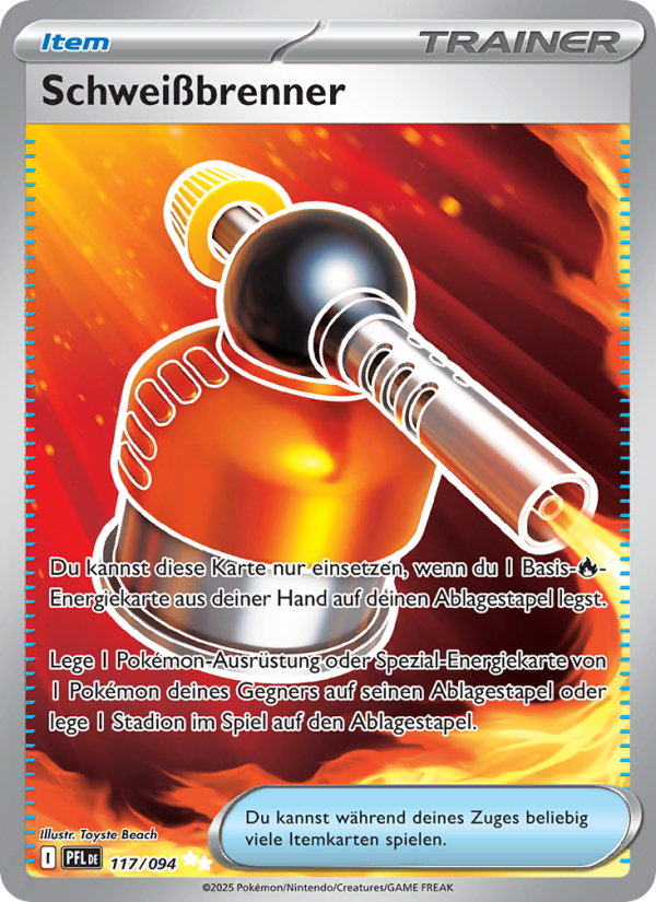 Schweißbrenner 117 — Phantasmal Flames (German Pokémon TCG card)