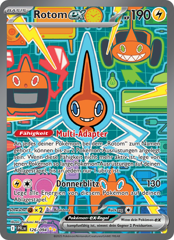 Rotom-ex 126 — Phantasmal Flames (German Pokémon TCG card)