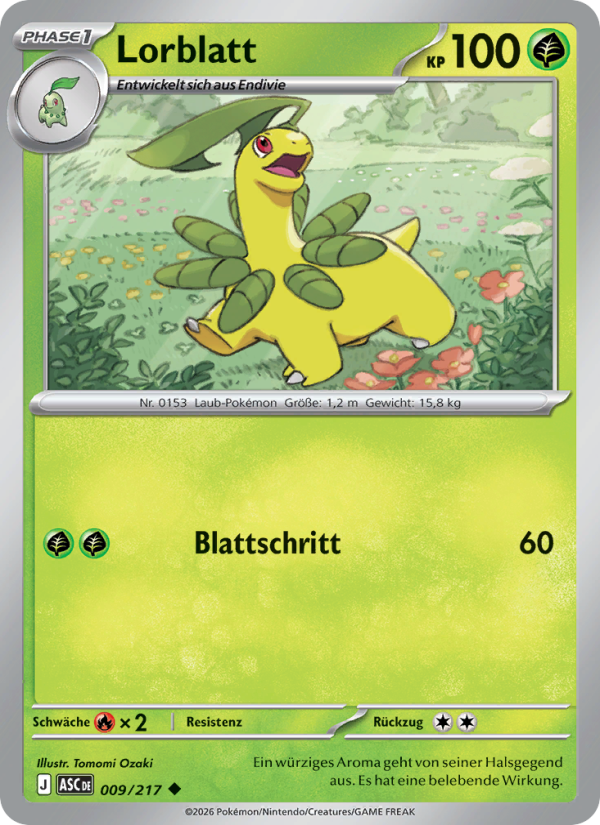 Lorblatt 009 — Erhabene Helden (German Pokémon TCG card)
