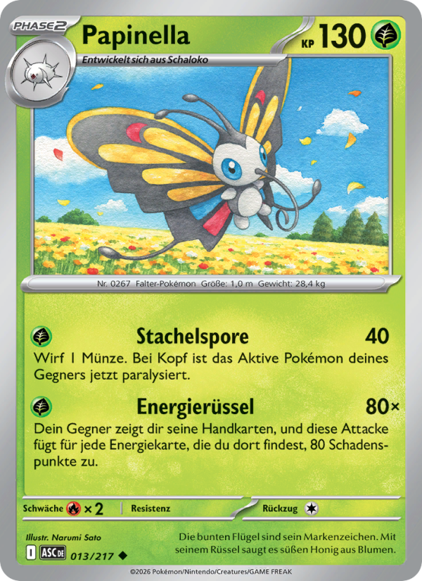 Papinella 013 — Erhabene Helden (German Pokémon TCG card)