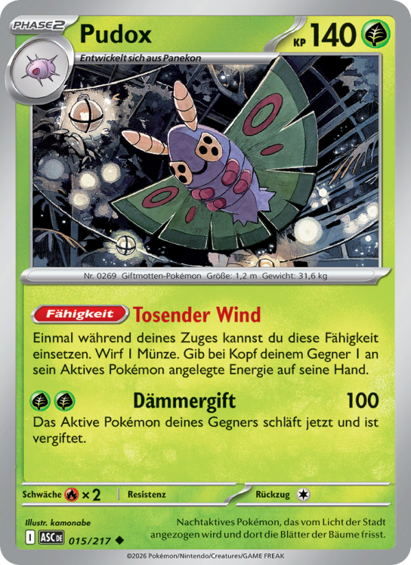 Pudox 015 — Erhabene Helden (German Pokémon TCG card)