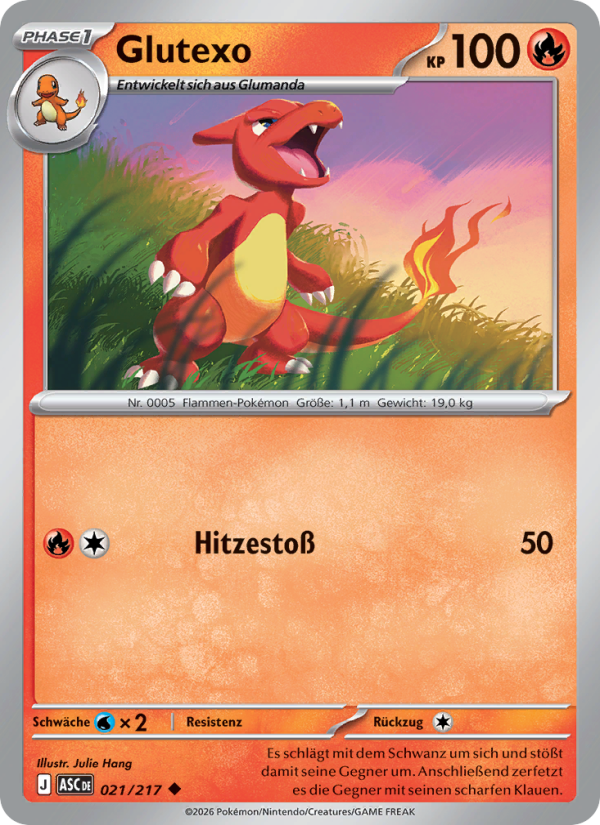 Glutexo 021 — Erhabene Helden (German Pokémon TCG card)