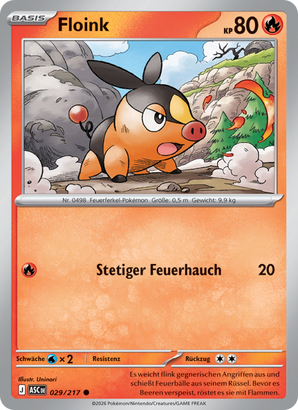 Floink 029 — Erhabene Helden (German Pokémon TCG card)