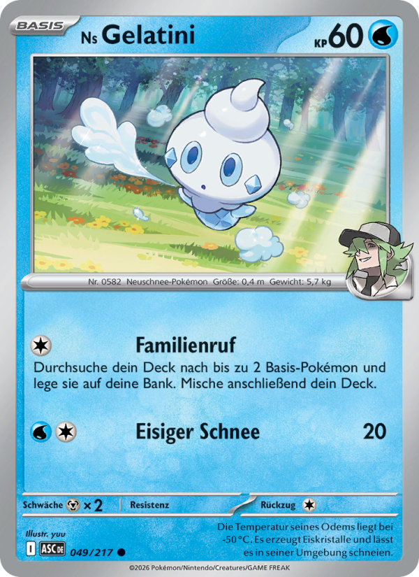 Ns Gelatini 049 — Erhabene Helden (German Pokémon TCG card)