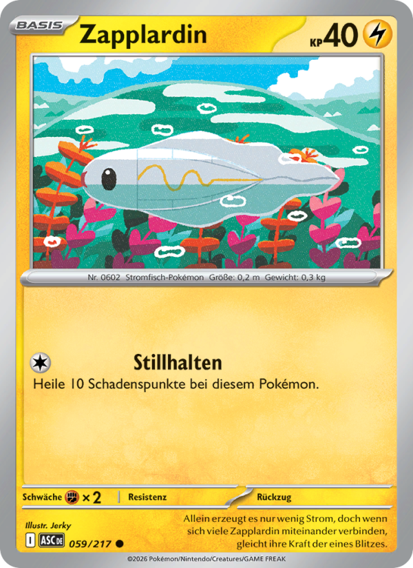 Zapplardin 059 — Erhabene Helden (German Pokémon TCG card)