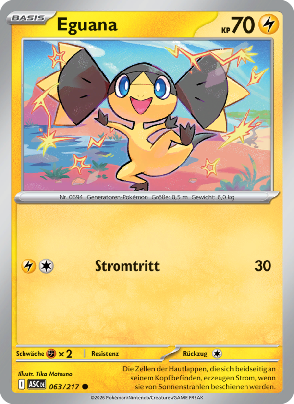 Eguana 063 — Erhabene Helden (German Pokémon TCG card)