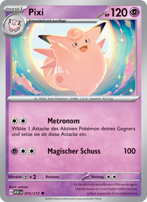 Pixi 075 — Erhabene Helden (German Pokémon TCG card)