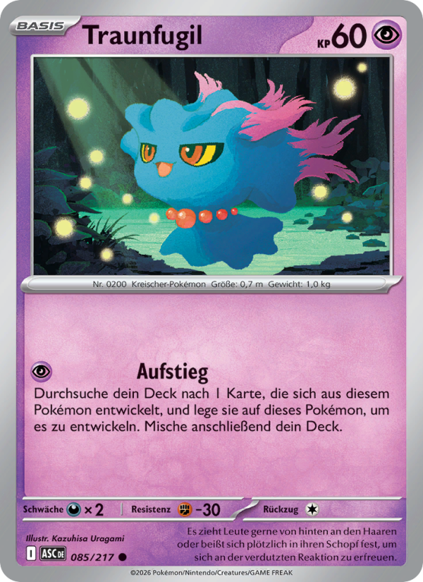 Traunfugil 085 — Erhabene Helden (German Pokémon TCG card)