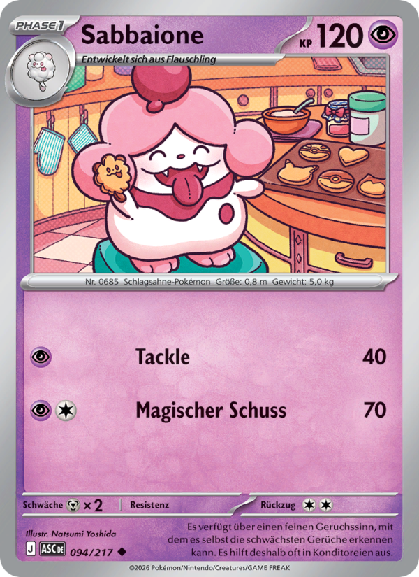 Sabbaione 094 — Erhabene Helden (German Pokémon TCG card)