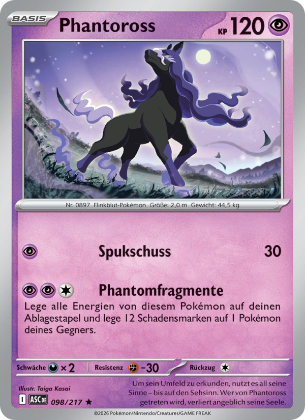 Phantoross 098 — Erhabene Helden (German Pokémon TCG card)