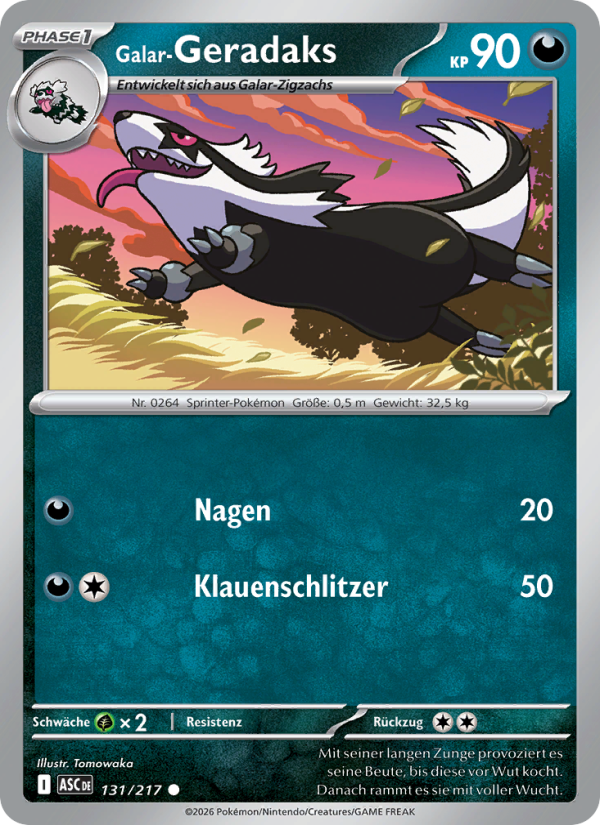 Galar-Geradaks 131 — Erhabene Helden (German Pokémon TCG card)