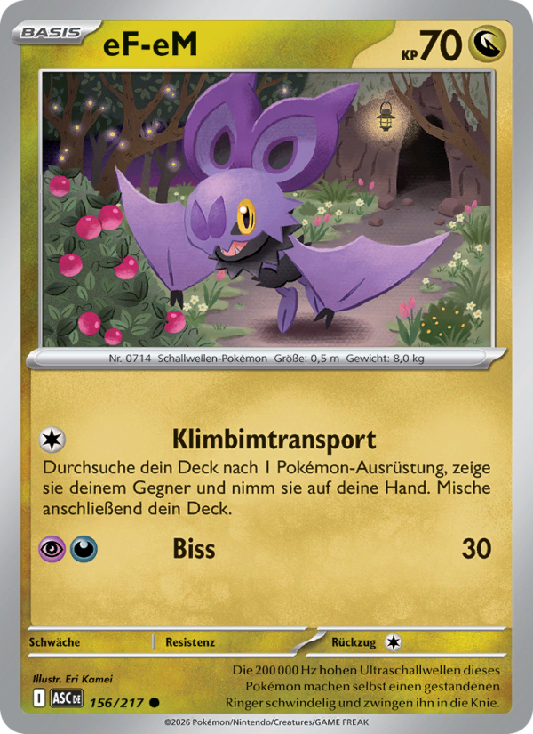 eF-eM 156 — Erhabene Helden (German Pokémon TCG card)