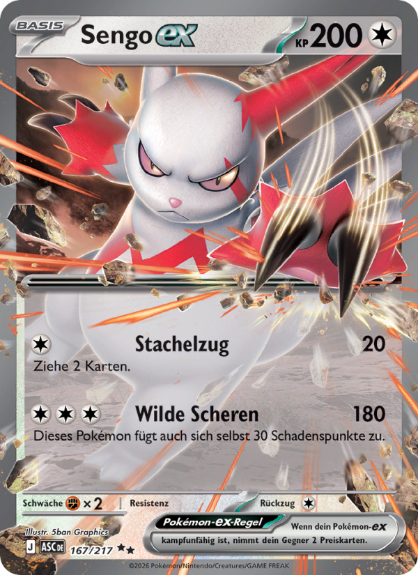 Sengo-ex 167 — Erhabene Helden (German Pokémon TCG card)