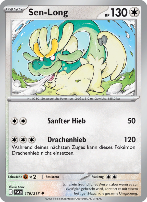 Sen-Long 176 — Erhabene Helden (German Pokémon TCG card)