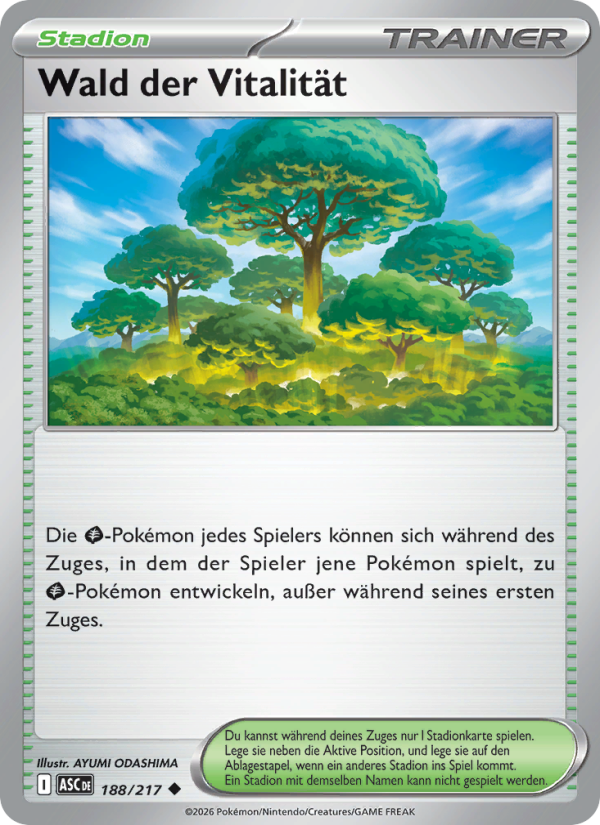 Wald der Vitalität 188 — Erhabene Helden (German Pokémon TCG card)