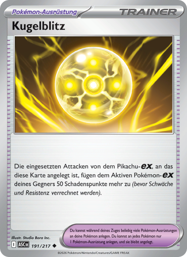 Kugelblitz 191 — Erhabene Helden (German Pokémon TCG card)