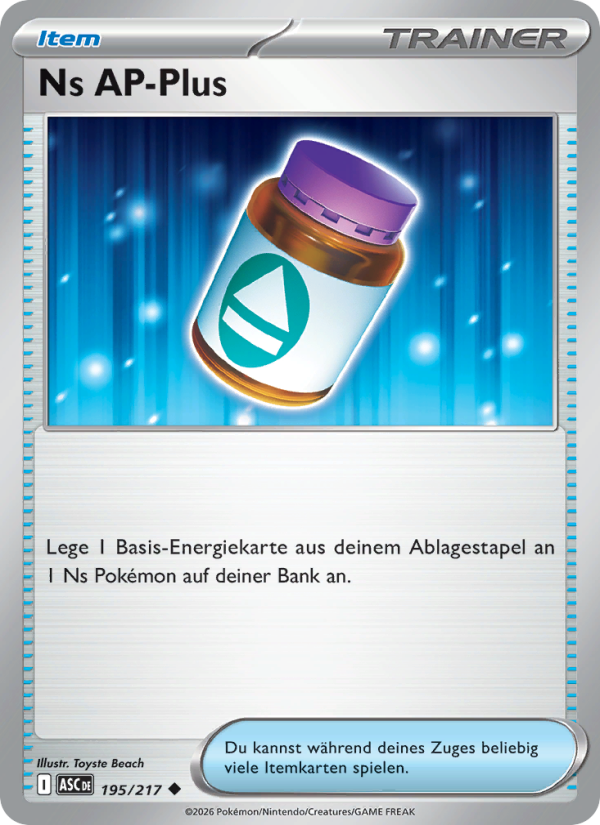 Ns AP-Plus 195 — Erhabene Helden (German Pokémon TCG card)