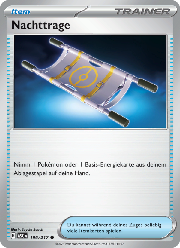 Nachttrage 196 — Erhabene Helden (German Pokémon TCG card)