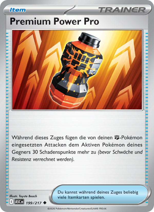Premium Power Pro 199 — Erhabene Helden (German Pokémon TCG card)