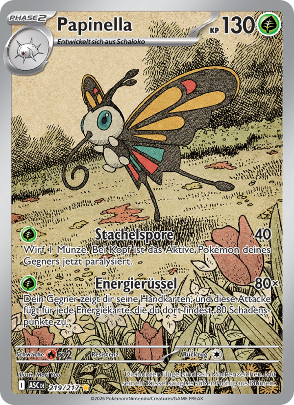 Papinella 219 — Erhabene Helden (German Pokémon TCG card)