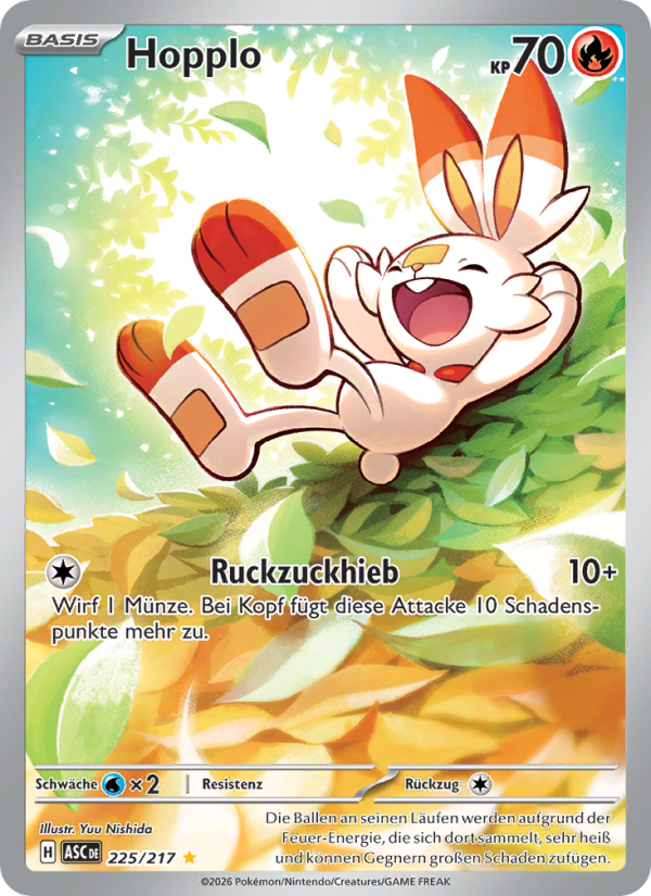 Hopplo 225 — Erhabene Helden (German Pokémon TCG card)