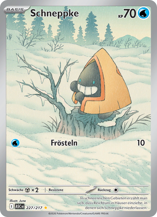Schneppke 227 — Erhabene Helden (German Pokémon TCG card)