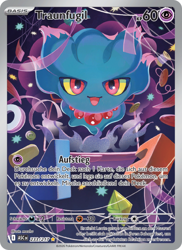 Traunfugil 233 — Erhabene Helden (German Pokémon TCG card)