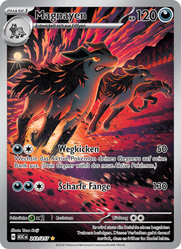 Magnayen 243 — Erhabene Helden (German Pokémon TCG card)